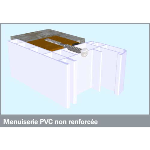 Vis de pose SPTR A en rénovation sur dormant bois 6 x 70