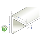 Cornire symt. angle vif PVC blanc rgnr 60 x 60 x 2,2 mm